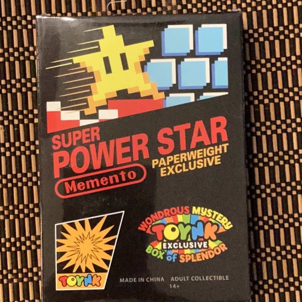 Nintendo Retro Gamer Power Star paperweight